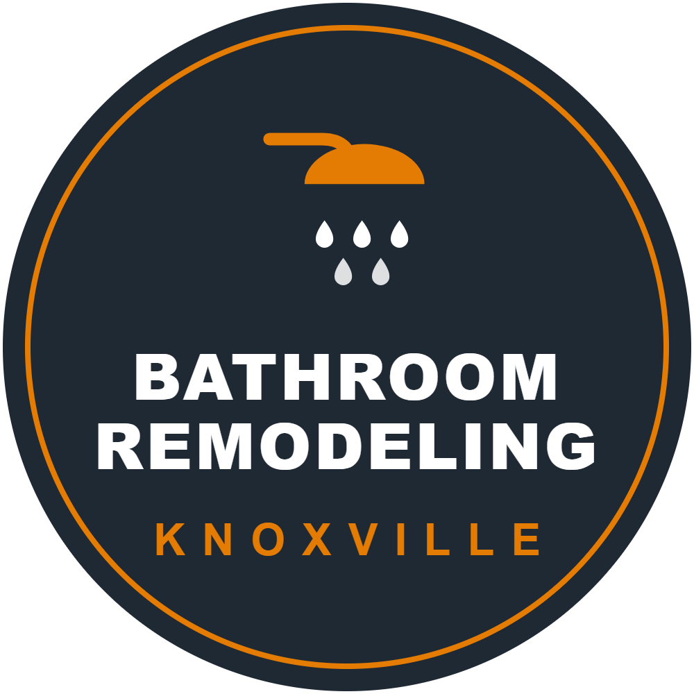 Bathroom Remodeling Knoxville logo with shower head symbol